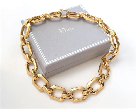 christian dior necklaces|dior chunky necklace.